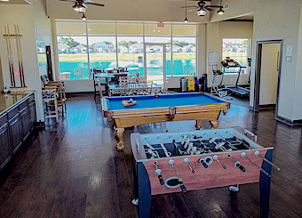 Clubhouse Game Room at Katy Lake RV Resort